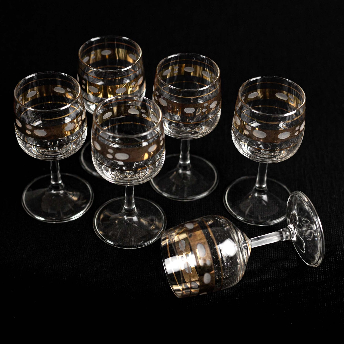 6 verres à pied