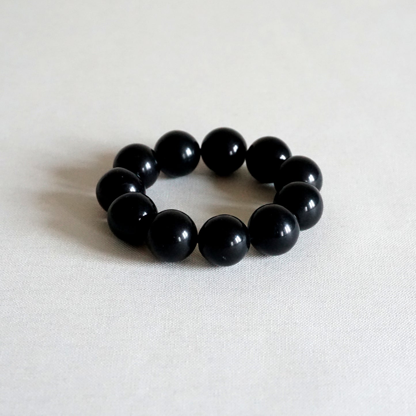 Bracelet perles noires