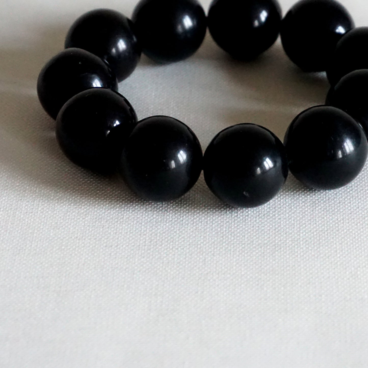 Bracelet perles noires