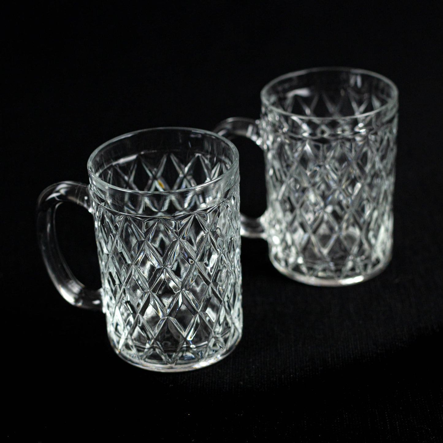 2 mugs en verre