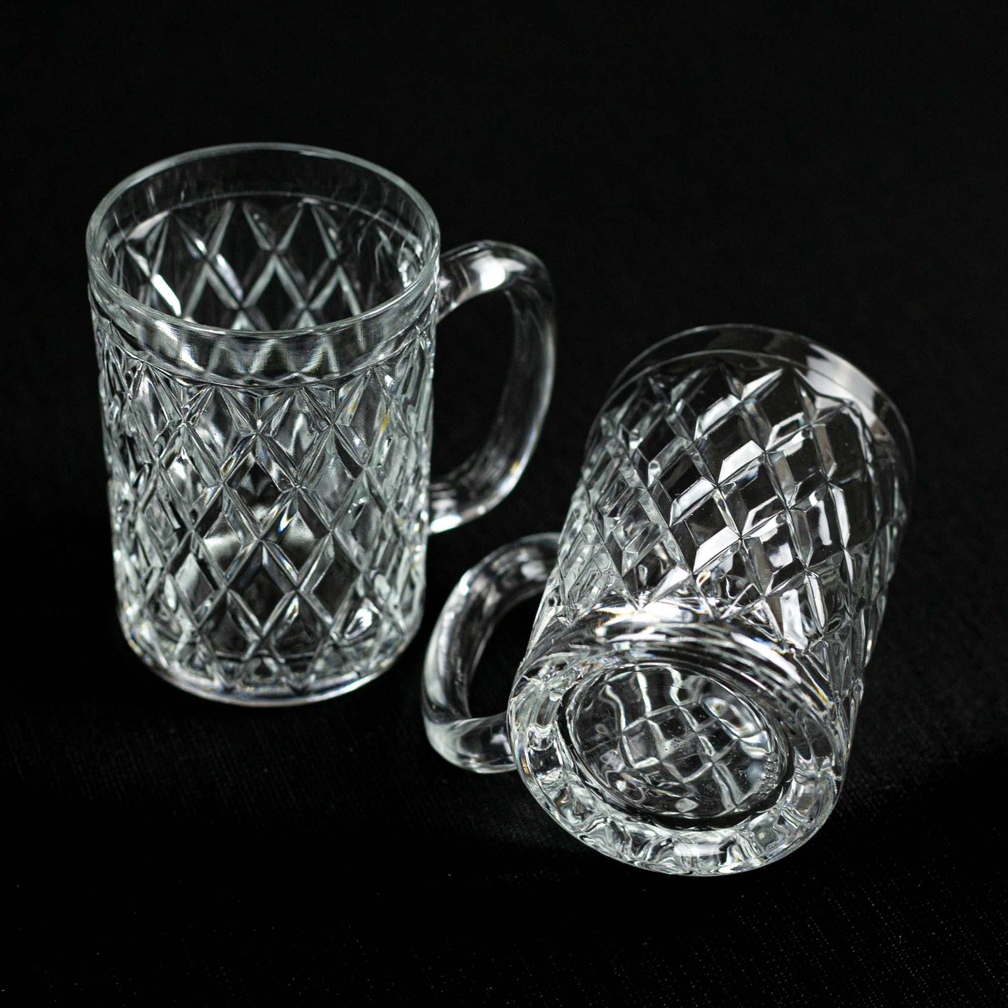2 mugs en verre