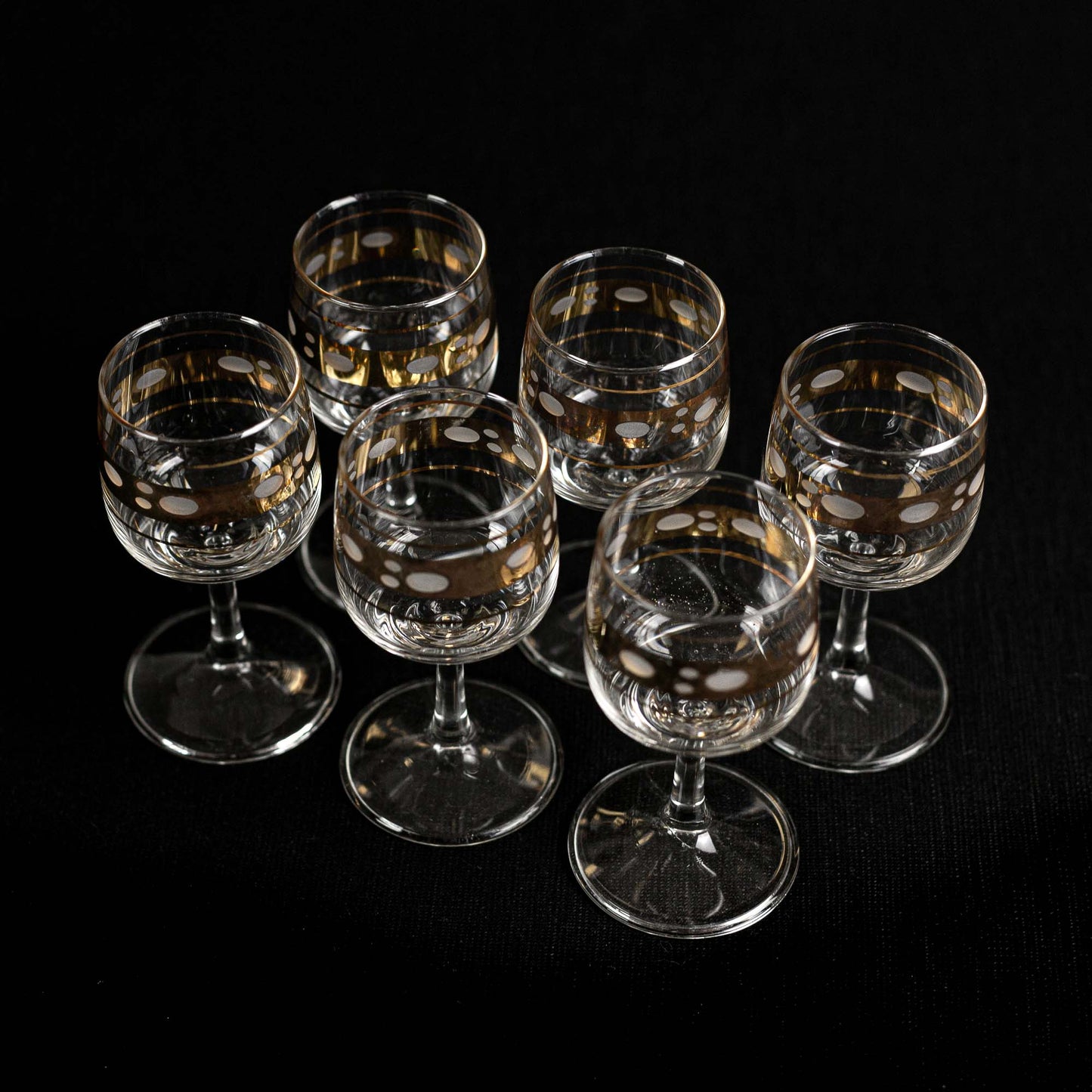 6 verres à pied