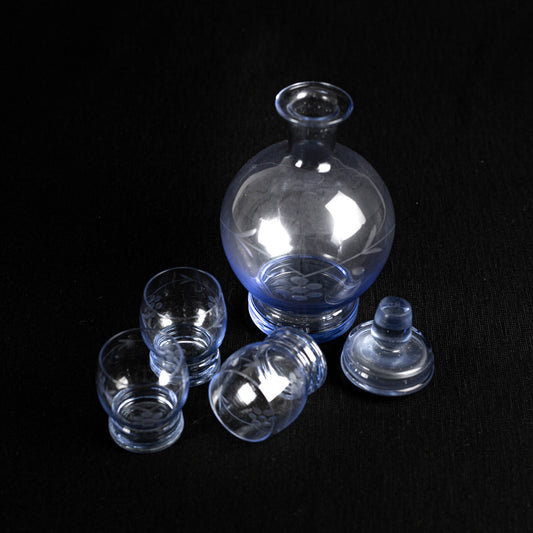 Service liqueur bleuté