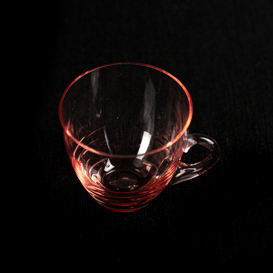 Tasse verre rouge