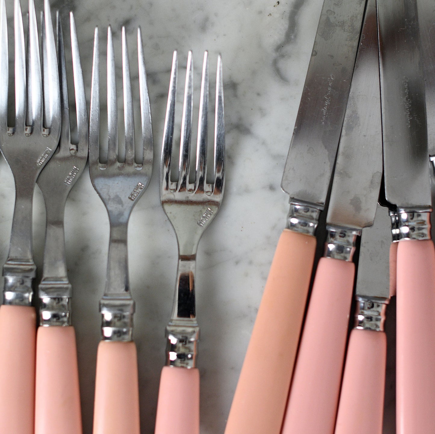 Pink cutlery